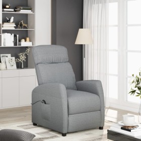 Sillón elevable tela gris claro de , Sillones - Ref: Foro24-3120414, Precio: 285,99 €, Descuento: %