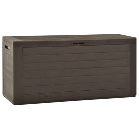 Brown garden storage box 116x44x55 cm by , Outdoor storage boxes - Ref: Foro24-49443, Price: 73,99 €, Discount: %