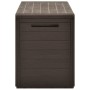 Brown garden storage box 116x44x55 cm by , Outdoor storage boxes - Ref: Foro24-49443, Price: 77,44 €, Discount: %