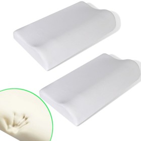 Two cervical pillows by , Helps to fall asleep - Ref: Foro24-241226, Price: 44,99 €, Discount: %