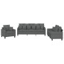 Set Sofas mit Kissen 3 Stück dunkelgrauer Stoff von , Sofas - Ref: Foro24-3201633, Preis: 676,52 €, Rabatt: %