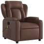 Sillón de masaje reclinable cuero sintético marrón de , Sillones - Ref: Foro24-372436, Precio: 257,99 €, Descuento: %