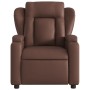 Sillón de masaje reclinable cuero sintético marrón de , Sillones - Ref: Foro24-372436, Precio: 262,49 €, Descuento: %