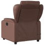 Sillón de masaje reclinable cuero sintético marrón de , Sillones - Ref: Foro24-372436, Precio: 262,49 €, Descuento: %