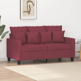 2-Sitzer-Sofa aus rotem Stoff, 120 cm von , Sofas - Ref: Foro24-359265, Preis: 228,85 €, Rabatt: %