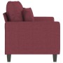 Sofá de 2 plazas de tela rojo tinto 120 cm de , Sofás - Ref: Foro24-359265, Precio: 228,85 €, Descuento: %