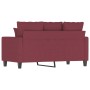 Sofá de 2 plazas de tela rojo tinto 120 cm de , Sofás - Ref: Foro24-359265, Precio: 228,85 €, Descuento: %