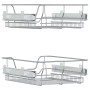 Removable wire baskets 2 units silver 45 cm by , Kitchen utensil containers - Ref: Foro24-358372, Price: 72,09 €, Discount: %