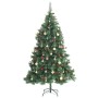 Árbol de Navidad artificial con bisagras 300 LED y bolas 180 cm de , Arboles de navidad - Ref: Foro24-3210223, Precio: 110,42...