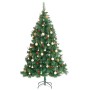 Árbol de Navidad artificial con bisagras 300 LED y bolas 210 cm de , Arboles de navidad - Ref: Foro24-3210237, Precio: 147,45...