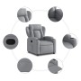 Sillón reclinable de tela gris claro de , Sillones - Ref: Foro24-372403, Precio: 212,44 €, Descuento: %