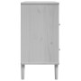 SENJA sideboard in white pine wood rattan look 80x40x80 cm by , Sideboards - Ref: Foro24-358020, Price: 91,58 €, Discount: %