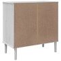 SENJA sideboard in white pine wood rattan look 80x40x80 cm by , Sideboards - Ref: Foro24-358020, Price: 91,58 €, Discount: %