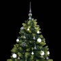 Árbol de Navidad artificial con bisagras 300 LED y bolas 240 cm de , Arboles de navidad - Ref: Foro24-3210436, Precio: 217,01...