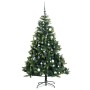 Árbol de Navidad artificial con bisagras 300 LED y bolas 240 cm de , Arboles de navidad - Ref: Foro24-3210436, Precio: 217,01...