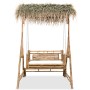 2-seater swing bench with palm leaves and bamboo 202 cm by vidaXL, Garden rockers - Ref: Foro24-43712, Price: 427,65 €, Disco...