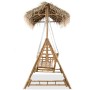 2-seater swing bench with palm leaves and bamboo 202 cm by vidaXL, Garden rockers - Ref: Foro24-43712, Price: 427,65 €, Disco...