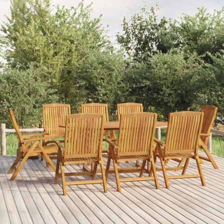 Garden dining set 9 pieces solid teak wood by , Garden sets - Ref: Foro24-3154920, Price: 1,00 €, Discount: %