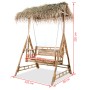 2-seater swing bench with palm leaves and bamboo 202 cm by vidaXL, Garden rockers - Ref: Foro24-43712, Price: 427,65 €, Disco...