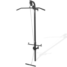 Wall home gym with 2 pulleys by vidaXL, Bars for push-ups and pull-ups - Ref: Foro24-91369, Price: 87,39 €, Discount: %