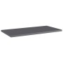 Shelf shelf 8 units glossy gray plywood 60x30x1.5 cm by , Shelves - Ref: Foro24-805249, Price: 43,99 €, Discount: %