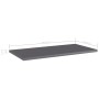 Shelf shelf 8 units glossy gray plywood 60x30x1.5 cm by , Shelves - Ref: Foro24-805249, Price: 43,99 €, Discount: %