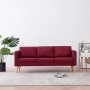 3-seater sofa in red wine-colored fabric by , Sofas - Ref: Foro24-281364, Price: 366,96 €, Discount: %