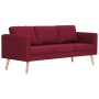 3-seater sofa in red wine-colored fabric by , Sofas - Ref: Foro24-281364, Price: 366,96 €, Discount: %