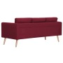 3-seater sofa in red wine-colored fabric by , Sofas - Ref: Foro24-281364, Price: 366,96 €, Discount: %