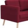 3-seater sofa in red wine-colored fabric by , Sofas - Ref: Foro24-281364, Price: 366,96 €, Discount: %