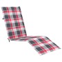 Garden lounger with footrest and cushion in solid acacia wood by , Loungers - Ref: Foro24-3064042, Price: 212,84 €, Discount: %