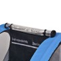 Grauer und blauer Fahrradanhänger 30 kg von vidaXL, Fahrradanhänger - Ref: Foro24-91372, Preis: 178,99 €, Rabatt: %