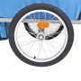 Grauer und blauer Fahrradanhänger 30 kg von vidaXL, Fahrradanhänger - Ref: Foro24-91372, Preis: 178,99 €, Rabatt: %