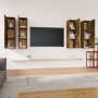 Muebles de TV 4 uds madera contrachapada ahumado 30,5x30x110cm de , Muebles TV - Ref: Foro24-3120332, Precio: 157,84 €, Descu...