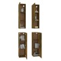 TV furniture 4 pcs smoked plywood 30.5x30x110cm by , TV Furniture - Ref: Foro24-3120332, Price: 157,84 €, Discount: %