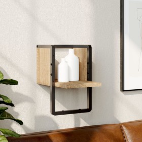 Wall shelf with Sonoma oak bar 20x25x30 cm by , Shelves and shelves - Ref: Foro24-836274, Price: 12,18 €, Discount: %