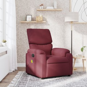 Red wine fabric reclining massage chair by , Armchairs - Ref: Foro24-373425, Price: 234,99 €, Discount: %