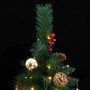 Artificial Christmas tree with hinges 300 LED and balls 180 cm by , Christmas trees - Ref: Foro24-3210236, Price: 112,29 €, D...