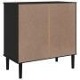 SENJA sideboard rattan look black pine wood 80x40x80 cm by , Sideboards - Ref: Foro24-358021, Price: 91,51 €, Discount: %