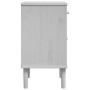 Mesita noche SENJA aspecto ratán madera pino blanco 40x35x65 cm de , Mesitas de noche - Ref: Foro24-358014, Precio: 50,57 €, ...