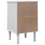 SENJA nightstand rattan look white pine wood 40x35x65 cm by , Nightstands - Ref: Foro24-358014, Price: 50,19 €, Discount: %