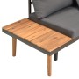 Garden furniture 4 pieces with cushions solid acacia wood by , Garden sets - Ref: Foro24-46465, Price: 699,84 €, Discount: %