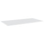 Estante estantería 4uds contrachapada blanco brillo 80x20x1,5cm de , Estanterías - Ref: Foro24-805308, Precio: 28,99 €, Descu...