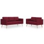 2-piece sofa set wine red fabric by , Sofas - Ref: Foro24-276857, Price: 649,65 €, Discount: %