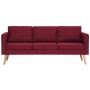 2-piece sofa set wine red fabric by , Sofas - Ref: Foro24-276857, Price: 649,65 €, Discount: %