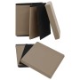 Taburetes de almacenaje plegables 2 uds capuchino PVC de , Taburetes y sillas plegables - Ref: Foro24-338790, Precio: 37,66 €...