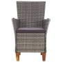 Garden chairs 2 units with gray synthetic rattan cushions by , Garden chairs - Ref: Foro24-46003, Price: 386,99 €, Discount: %