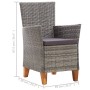 Garden chairs 2 units with gray synthetic rattan cushions by , Garden chairs - Ref: Foro24-46003, Price: 386,99 €, Discount: %