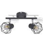 Foco con 2 bombillas de filamento LED estilo industrial negro de , Apliques de techo - Ref: Foro24-242266, Precio: 30,36 €, D...