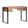 Escritorio de madera maciza con acabado sheesham 110x50x76 cm de , Escritorios - Ref: Foro24-321550, Precio: 253,68 €, Descue...